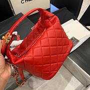 Chanel | Small Lambskin Hobo Red Bag - AS1745 - 15 x 15 x 12 cm - 2