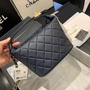 Chanel | Small Lambskin Hobo Dark Blue Bag - AS1745 - 15 x 15 x 12 cm - 5