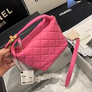 Chanel | Small Lambskin Hobo Pink Bag - AS1745 - 15 x 15 x 12 cm - 6