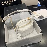 Chanel | Small Lambskin Hobo White Bag - AS1745 - 15 x 15 x 12 cm - 1
