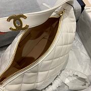 Chanel | Small Lambskin Hobo White Bag - AS1745 - 15 x 15 x 12 cm - 4