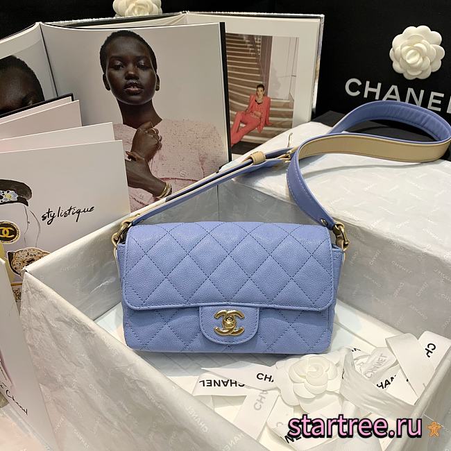 Chanel | Blue Flap Bag - AS2273 - 20 x 6 x 12 cm - 1