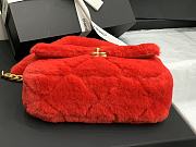 Chanel | Shearling Red Bag - AS2240 - 15.5 x 21.5 x 6.5cm - 4