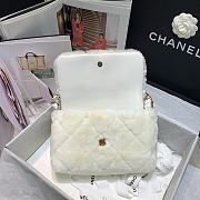 Chanel | Shearling Strass Flap Bag Crystal Strap - AS2240 - 15 x 21.5 x 6.5 cm - 5