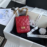 Chanel | Small Red 2.55 Flap Bag - AS1961 - 17 x 13 x 5.5cm - 3