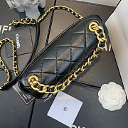 Chanel | Shiny Black Quilted Lambskin Flap Bag - AS1895 - 4