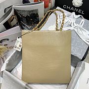 Chanel | Shiny Beige Aged Calfskin Shopping Bag - AS1945 - 32 x 30 x 10 cm - 3