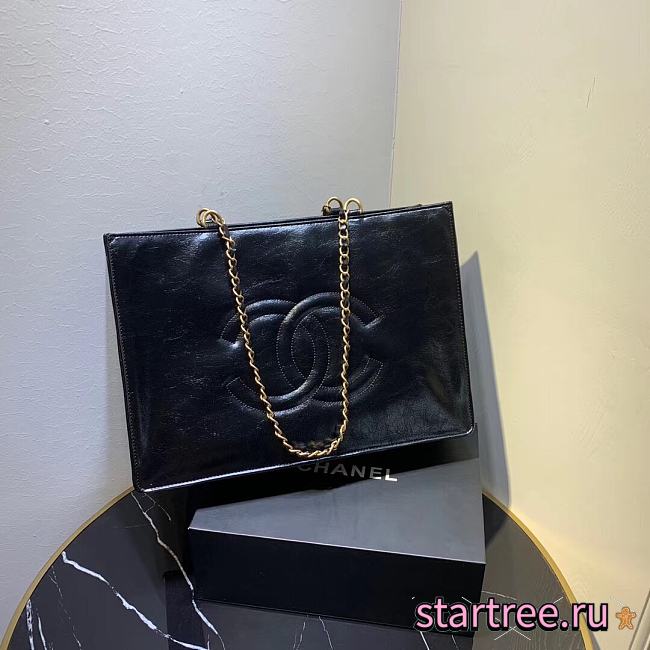 Chanel | Aged Calfskin Large Shopping Bag - AS1943 - 37 x 26 x 12 cm - 1