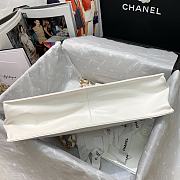 Chanel | White Aged Calfskin Large Shopping Bag - AS1943 - 37 x 26 x 12 cm - 6