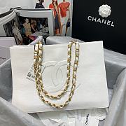 Chanel | White Aged Calfskin Large Shopping Bag - AS1943 - 37 x 26 x 12 cm - 3
