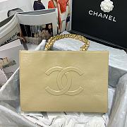 Chanel | Beige Aged Calfskin Large Shopping Bag - AS1943 - 37 x 26 x 12 cm - 1