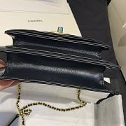 Chanel | Mini Black Chain Handle Flap Bag - AS0784 - 19 x 14 x 5 cm - 5