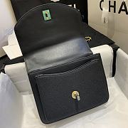 Chanel | Mini Black Chain Handle Flap Bag - AS0784 - 19 x 14 x 5 cm - 4