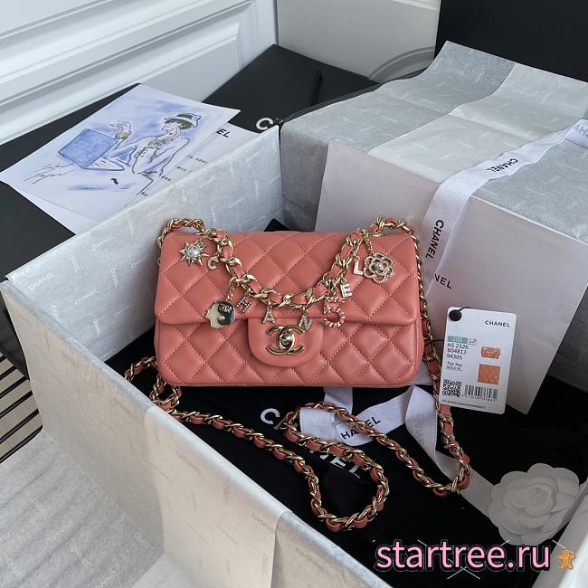 Chanel | Coco Apricot Charms Bag - AS2326 - 20 x 12 x 6 cm - 1