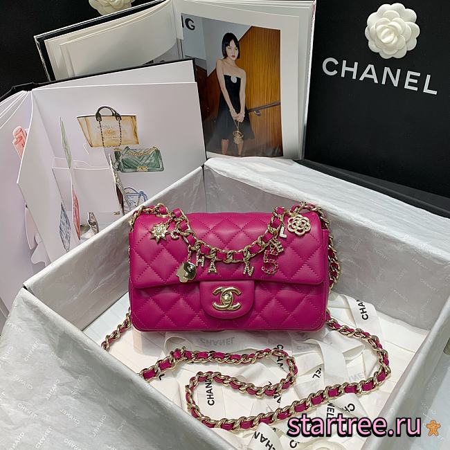 Chanel | Coco Purple Charms Bag - AS2326 - 20 x 12 x 6 cm - 1