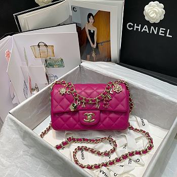Chanel | Coco Purple Charms Bag - AS2326 - 20 x 12 x 6 cm
