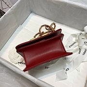 Chanel | Small Red Crystal Pearls Flap Bag - AS2251 - 14.5 x 5 x 10.5cm - 6