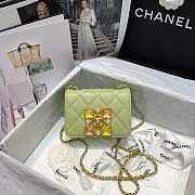 Chanel | Small Green Crystal Pearls Flap Bag - AS2251 - 14.5 x 5 x 10.5cm - 1