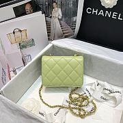 Chanel | Small Green Crystal Pearls Flap Bag - AS2251 - 14.5 x 5 x 10.5cm - 2