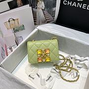 Chanel | Small Green Crystal Pearls Flap Bag - AS2251 - 14.5 x 5 x 10.5cm - 5