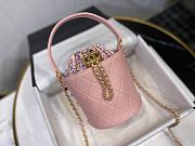 Chanel | Small Pink CC Chain Bucket Drawstring Bag - AS1478 - 13 x 17 x 13 cm - 5