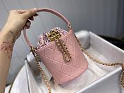 Chanel | Small Pink CC Chain Bucket Drawstring Bag - AS1478 - 13 x 17 x 13 cm - 4