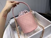 Chanel | Small Pink CC Chain Bucket Drawstring Bag - AS1478 - 13 x 17 x 13 cm - 3