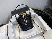 Chanel | Small Black CC Chain Bucket Drawstring Bag - AS1478 - 13 x 17 x 13 cm - 6