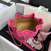 Chanel | Logo Charm CC Pink Lambskin Bucket Bag - AS1883 - 16 x 17 x 13 cm - 3
