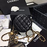 Chanel | Quilted Pearl Crush Round Bag Black - AS1449 - 12 x 12 x 4.5 cm - 3