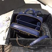 Chanel | Small Blue CC Filigree Chain Around Vanity Case - AS1785 - 18x14x8cm - 6