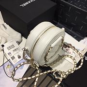 Chanel | Woven Chain Handle Round Bag White - AP1176 - 12 x 12 x 5cm - 3