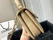 Chanel | Small Flap Bag With Top Handle Beige - A92236 - 25cm - 4