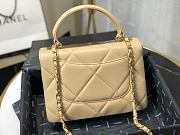 Chanel | Small Flap Bag With Top Handle Beige - A92236 - 25cm - 3