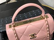 Chanel | Small Flap Bag With Top Handle Pink - A92236 - 25cm - 5