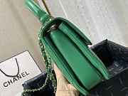 Chanel | Small Flap Bag With Top Handle Green - A92236 - 25cm - 5