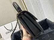 Chanel | Small Flap Bag With Top Handle Black - A92236 - 25cm - 6