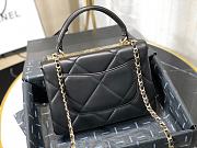 Chanel | Small Flap Bag With Top Handle Black - A92236 - 25cm - 5