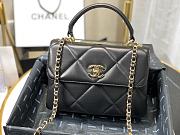 Chanel | Small Flap Bag With Top Handle Black - A92236 - 25cm - 4