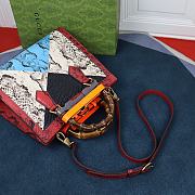 Gucci | Diana medium red python tote bag - 660195 - 27 x 24 x 11 cm - 3