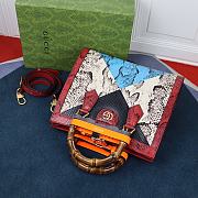 Gucci | Diana medium red python tote bag - 660195 - 27 x 24 x 11 cm - 6