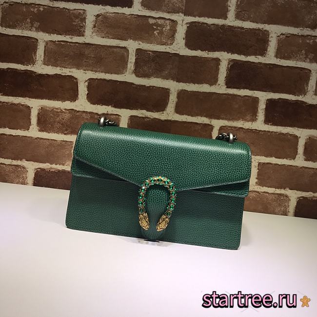 Gucci | Dionysus Small Shoulder Bag Green - 400249 - 28 x 18 x 9 cm - 1