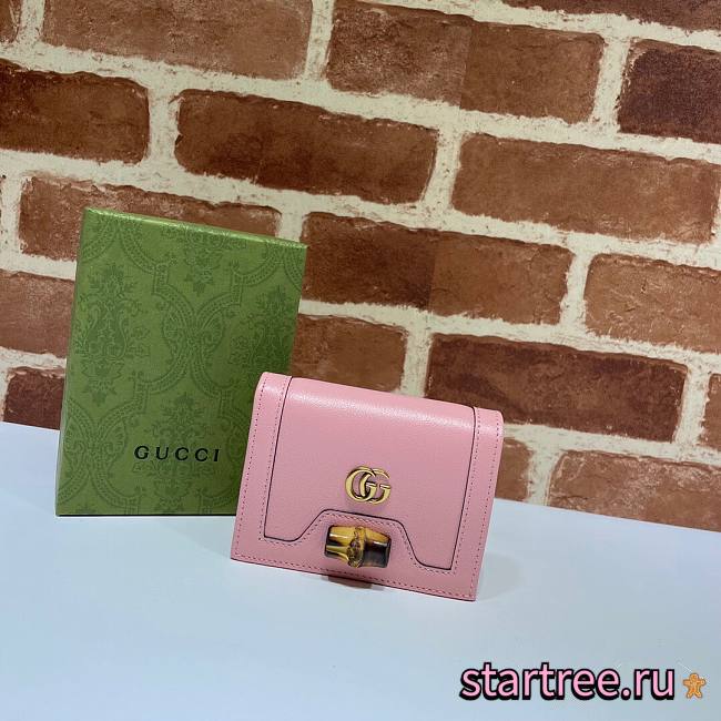 Gucci | Diana card case wallet Pink - 658244 - 11 x 8 x 2.5 cm - 1