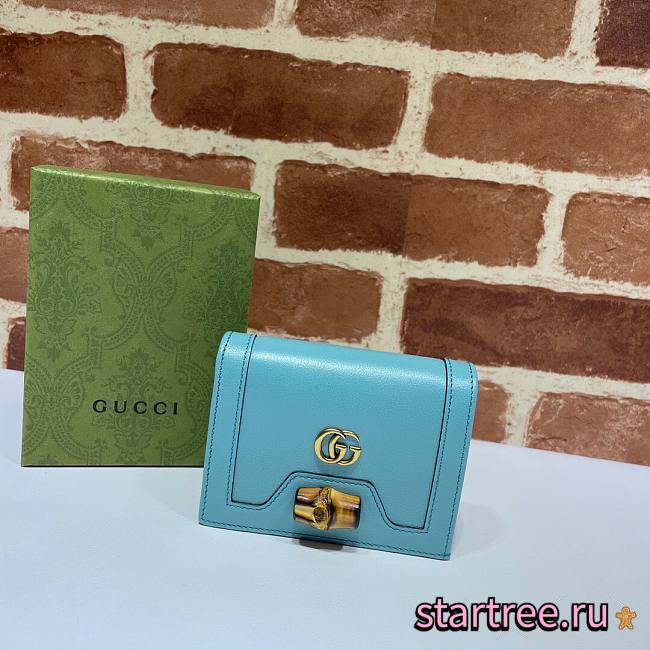 Gucci | Diana card case wallet Blue - 658244 - 11 x 8 x 2.5 cm - 1