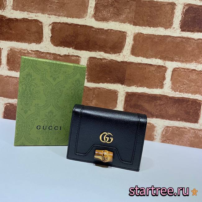 Gucci | Diana card case wallet Black - 658244 - 11 x 8 x 2.5 cm - 1