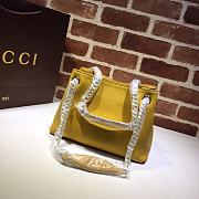 GUCCI | Yellow Soho Leather Shoulder Bag - 387043 - 25 x 18 x 10 cm - 3