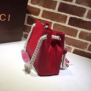 GUCCI | Red Soho Leather Shoulder Bag - 387043 - 25 x 18 x 10 cm - 6