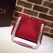 GUCCI | Red Soho Leather Shoulder Bag - 387043 - 25 x 18 x 10 cm - 5