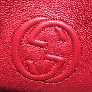 GUCCI | Red Soho Leather Shoulder Bag - 387043 - 25 x 18 x 10 cm - 2