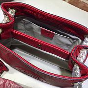 GUCCI | Red Soho Leather Shoulder Bag - 387043 - 25 x 18 x 10 cm - 3